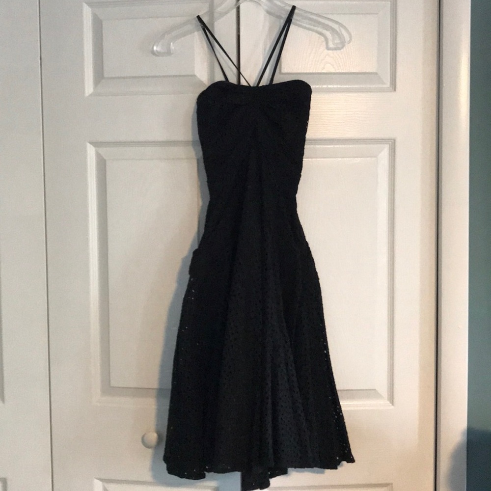 Calvin Klein Black Eyelet Summer Dress
